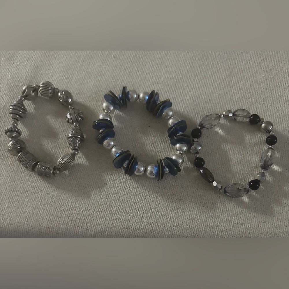 3 Beaded Bracelet Set - Women's Jewelry